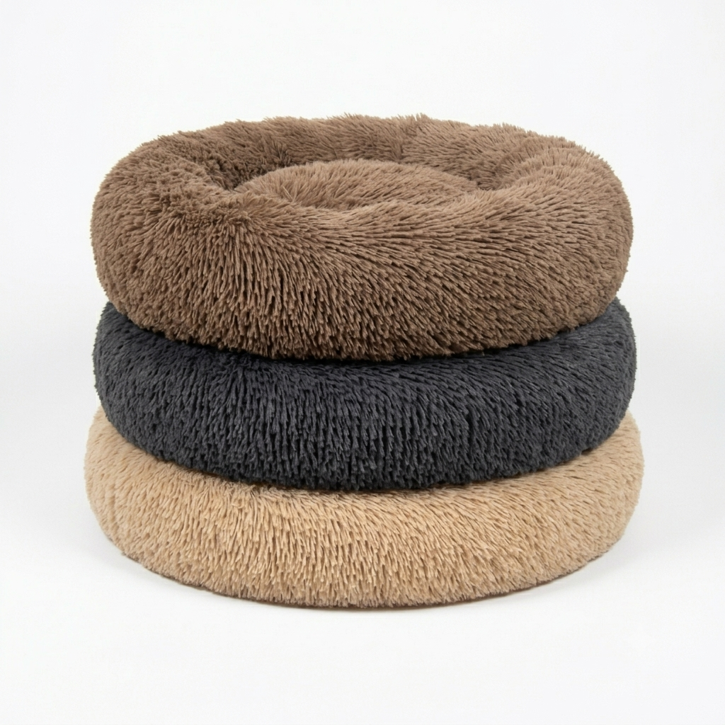 Premium Plush Calming Cuddle Bed for Cats & Dogs