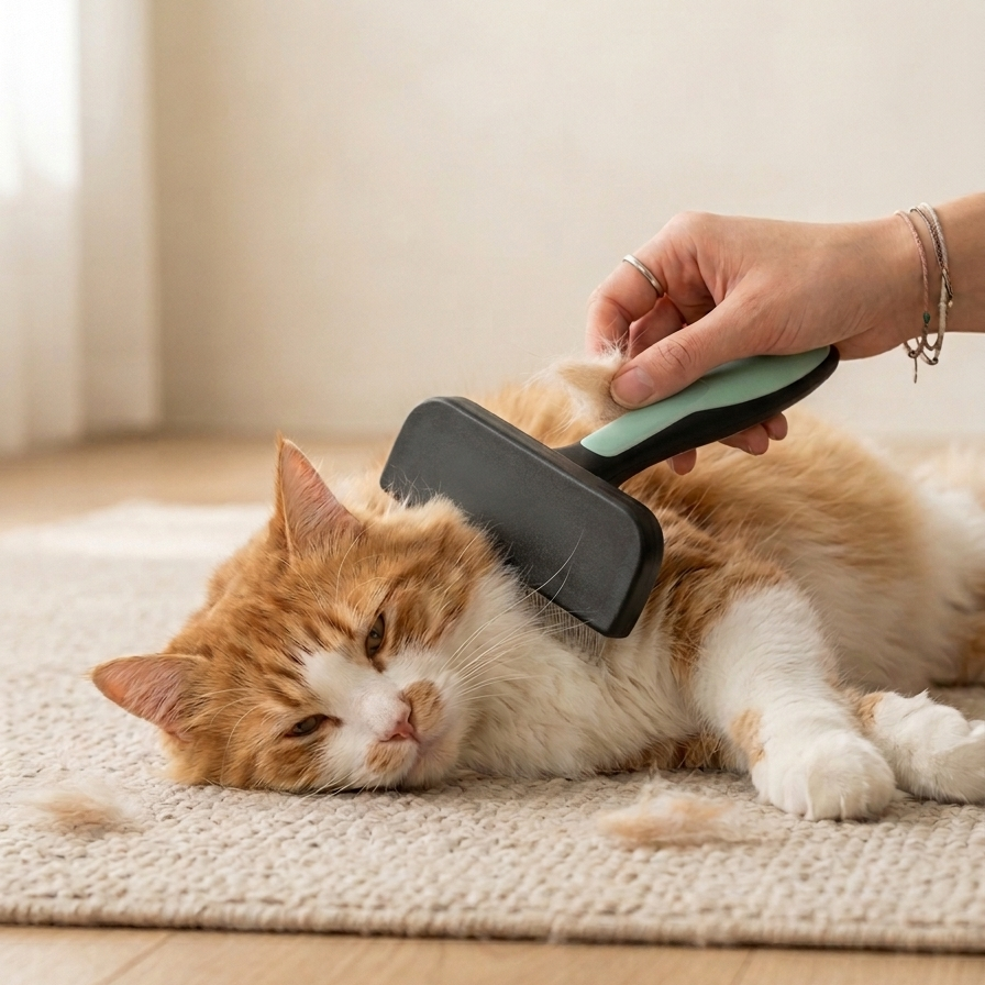 Cats/Dog Hair Brush for Shedding and Grooming Hair Trimmer
