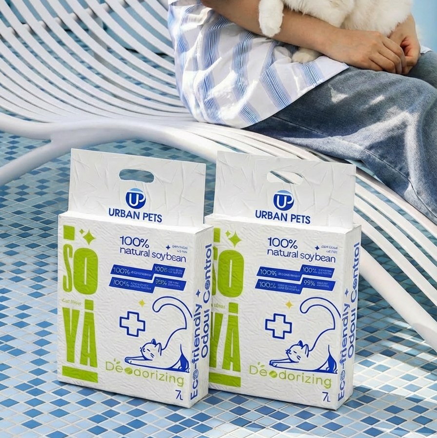 2,4,8 Pack Soya Cat Litter 7L ,Clumping, Flushable, Absorbent