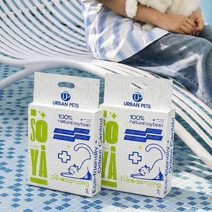 2,4,8 Pack Soya Cat Litter 7L ,Clumping, Flushable, Absorbent