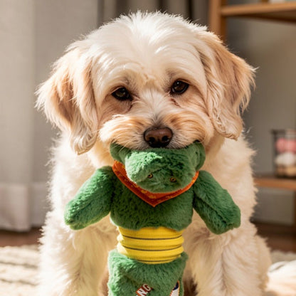 Chase and Catch Durable Squeaky Plush Dog Toy