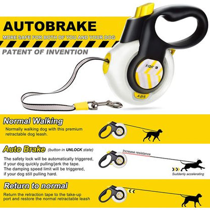 FIDA Smart Walk AutoBrake Retractable Dog Leash