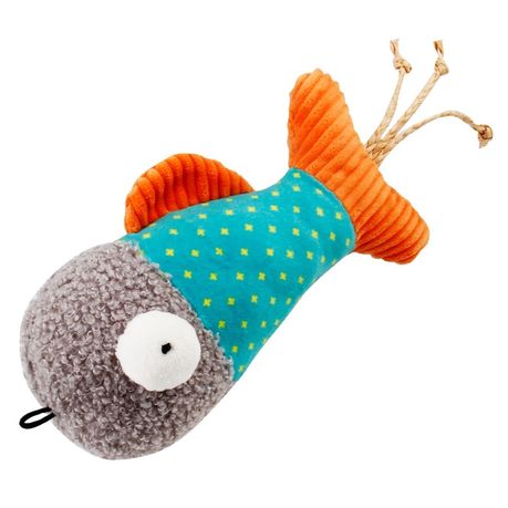 Catch and Scratch Pet Plush Cat Toy with Natural Catnip