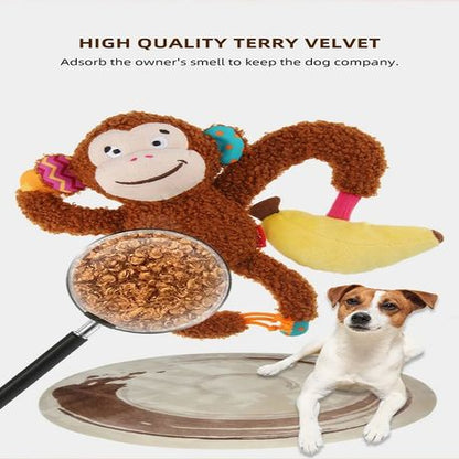 Plush Friendz Crinkly Monkey for Cats and Dogs Chew Toy