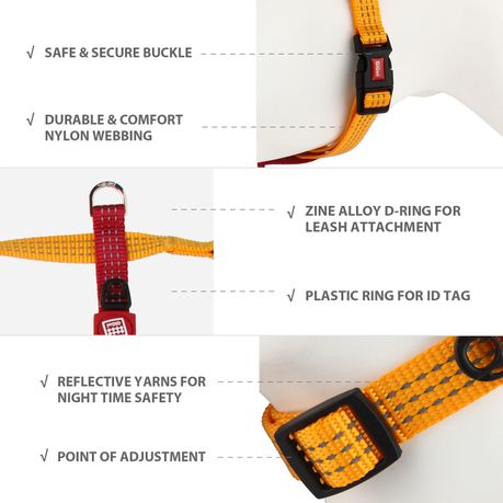 UrbanPets Reflective Adjustable Dog Harness