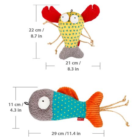 Catch and Scratch Pet Plush Cat Toy with Natural Catnip
