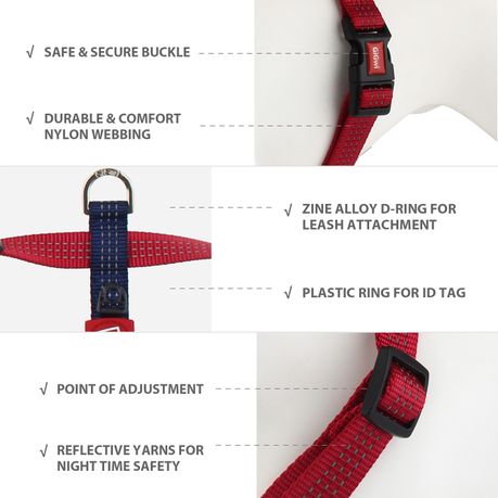 UrbanPets Reflective Adjustable Dog Harness