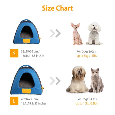 Water Resistant Comfortable Foldable Cat and Dog Bed and Tent