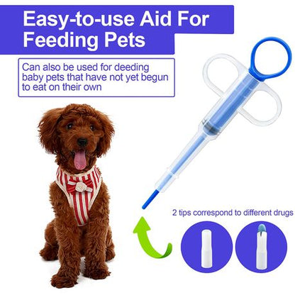 Pet Medicine Feeder, Cat Dog Puppy Pill Dispets Feeding Kit