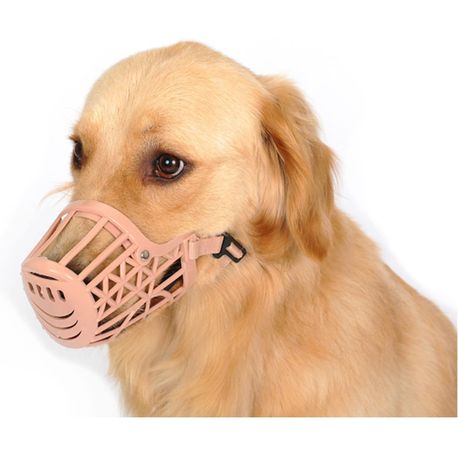 Soft Plastic Dog Muzzle Anti Bite Adjustable Basket Mouth Cover