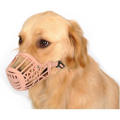 Soft Plastic Dog Muzzle Anti Bite Adjustable Basket Mouth Cover