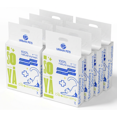2,4,8 Pack Soya Cat Litter 7L ,Clumping, Flushable, Absorbent