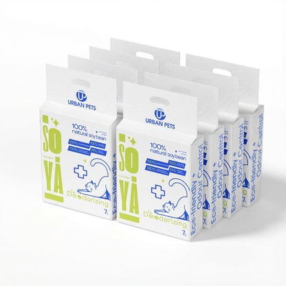 2,4,8 Pack Soya Cat Litter 7L ,Clumping, Flushable, Absorbent