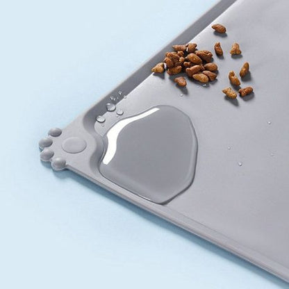 Spill-proof Cat Dog Pet Food Bowl Mat Anti Slip and Stainless