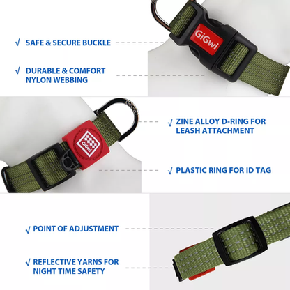 Classic Line Adjustable, Comfortable and Durable Dog Collar