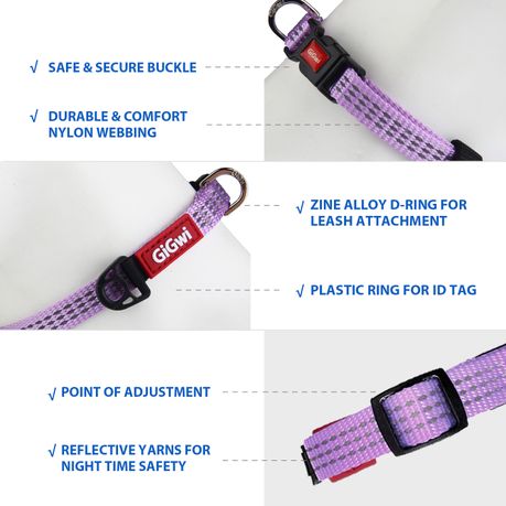Classic Line Adjustable, Comfortable and Durable Dog Collar
