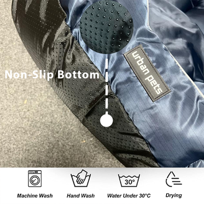 Round Water Resistant Anti-Static Pet Bed Machine Washable