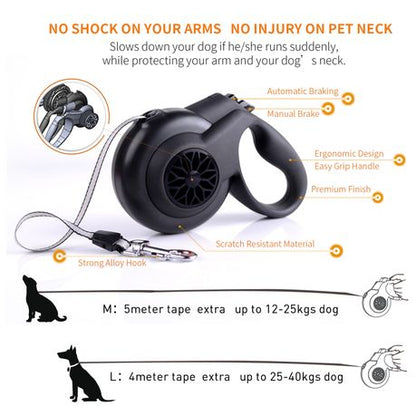 FIDA Smart Walk AutoBrake Retractable Dog Leash