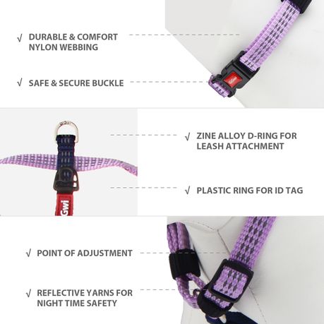UrbanPets Reflective Adjustable Dog Harness