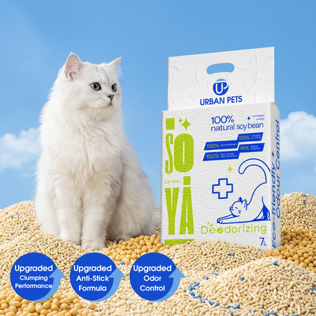 7L Soya Cat Litter,Clumping,Flushable,Absorbent,Fast Drying