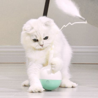 Motion Sensor Interactive Cat Ball Toys with Food Dispenser