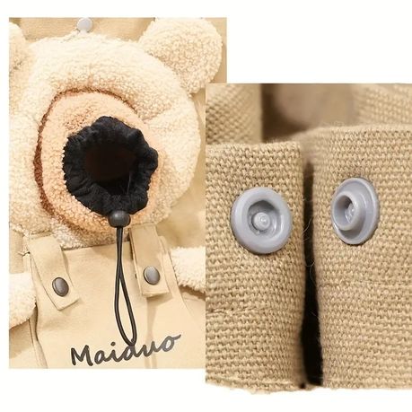 Teddy Bear Tote Carry Bag Small Cat Dog Breathable Canvas