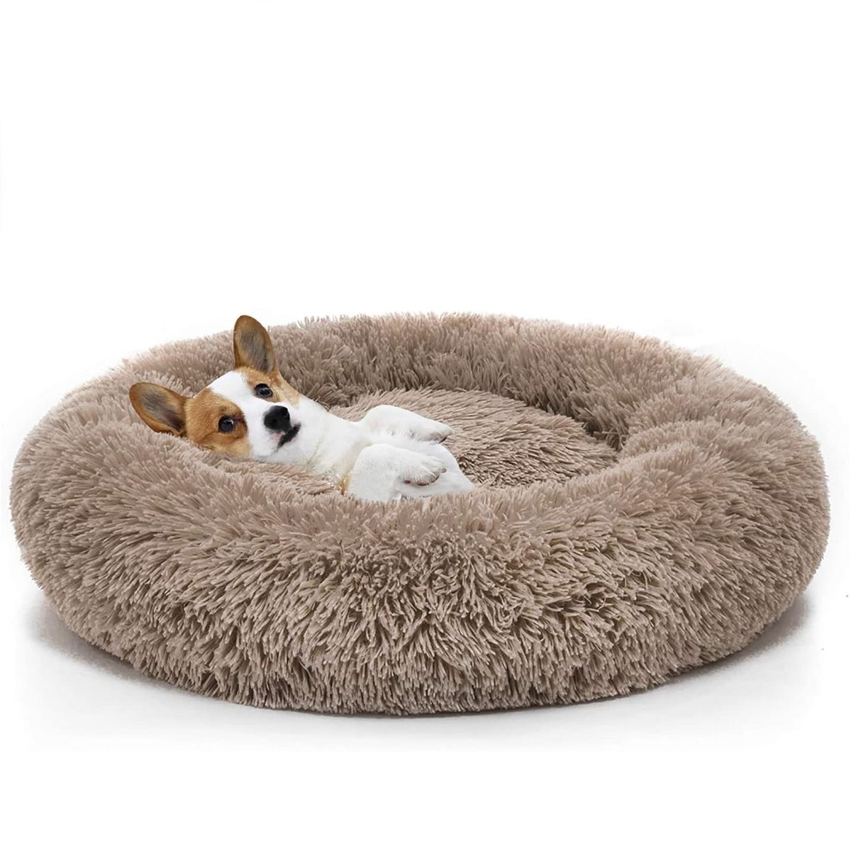 Premium Plush Calming Cuddle Bed for Cats & Dogs