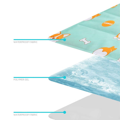 Waterproof Indoor and Outdoor Cat /Dog Cooling Gel Mat Pet Bed
