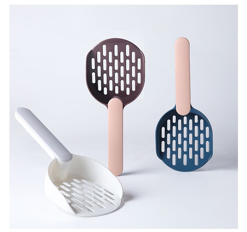 Cat Litter Scoop with Deep Shovel Durable ABS Plastic