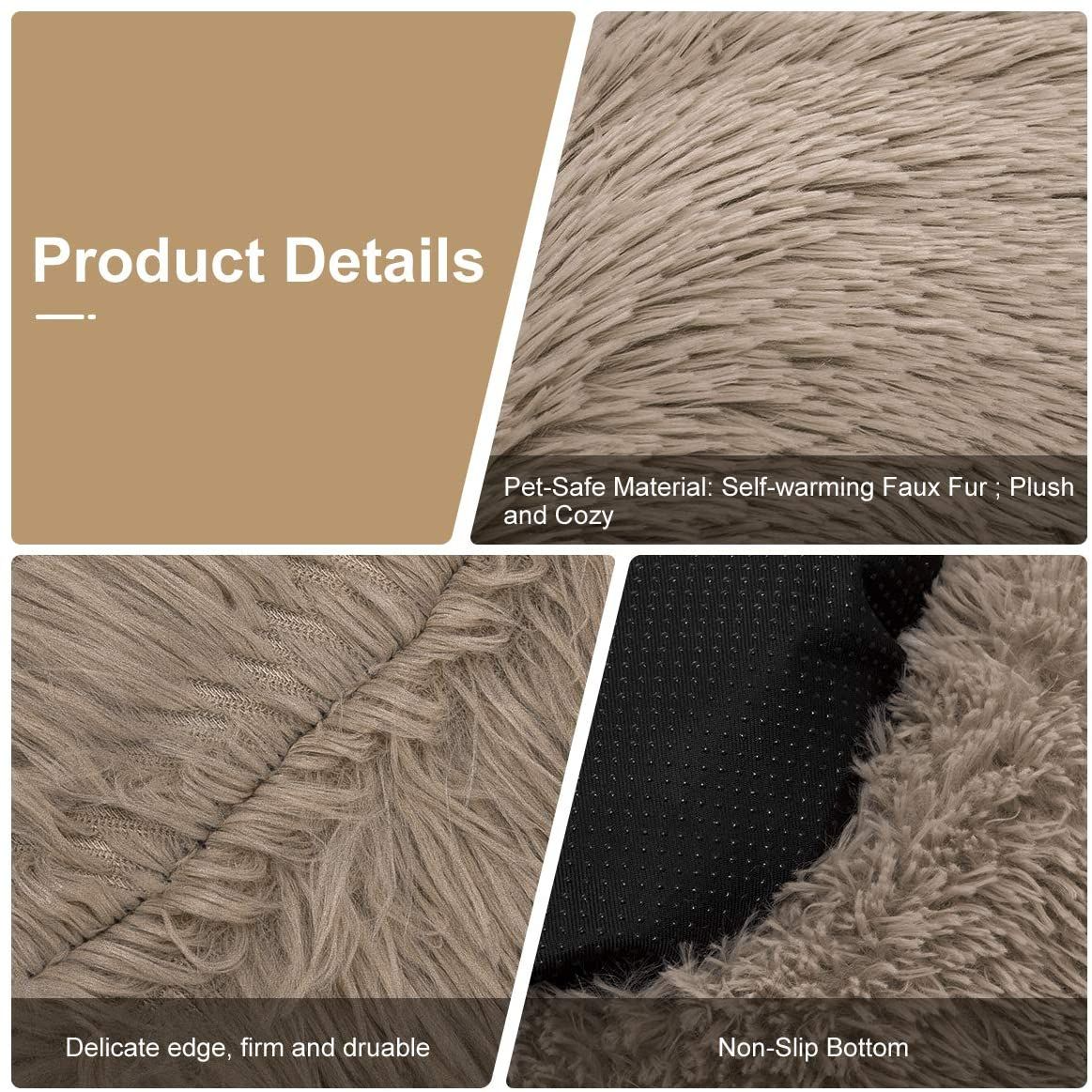 Premium Plush Calming Cuddle Bed for Cats & Dogs