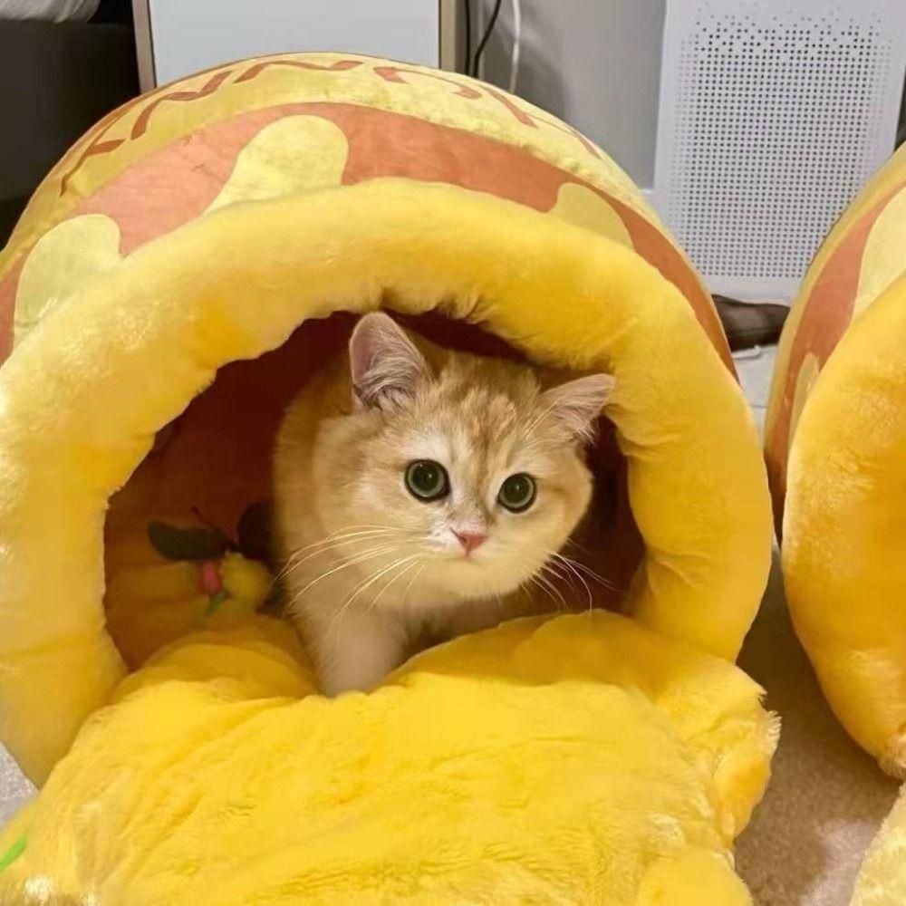 Honey Jar Cat Dog Pet Sleeping Bed Tent and Sofa Soft Warm