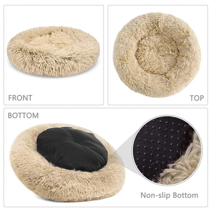 Premium Plush Calming Cuddle Bed for Cats & Dogs