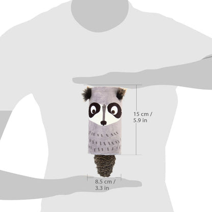 Melody Tube Melody Chaser Racoon w/ Sound Chip Cat Toy