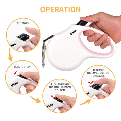 FIDA JFA Heavy Duty Retractable Dog Leash