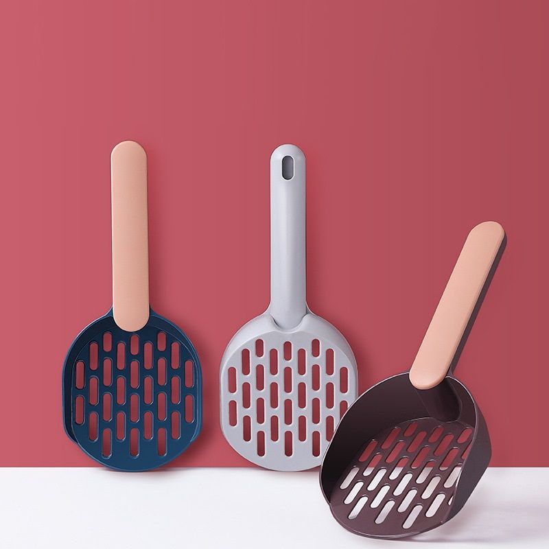 Cat Litter Scoop with Deep Shovel Durable ABS Plastic