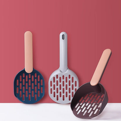 Cat Litter Scoop with Deep Shovel Durable ABS Plastic