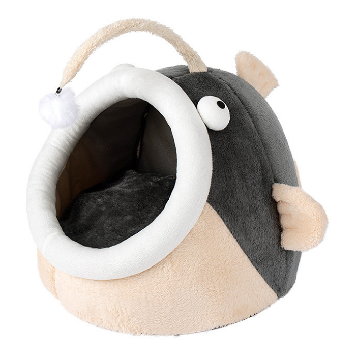 Angler fish cat dog cave bed with removable cushion - buy online Urban Pets South Africa
