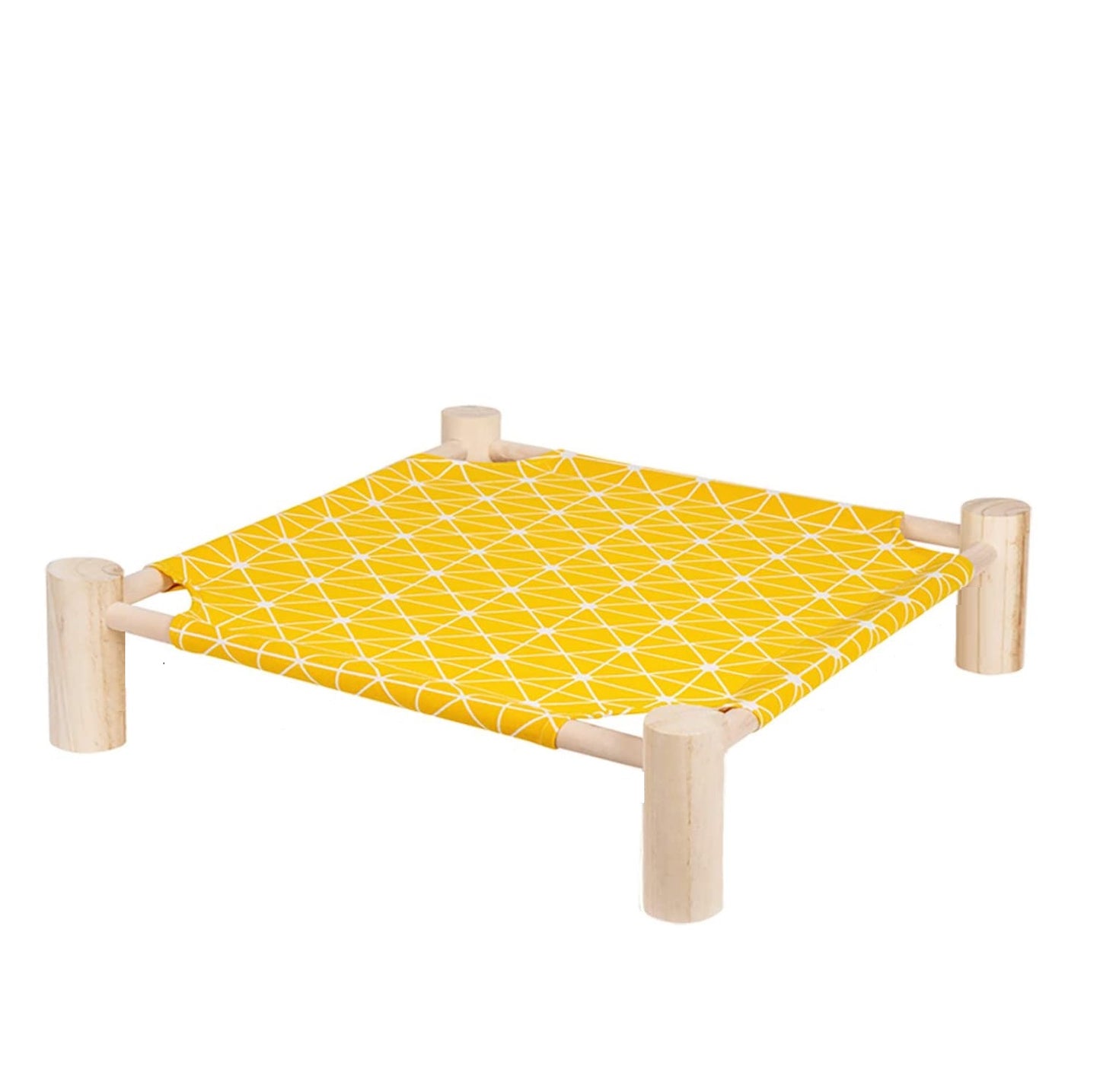 Portable elevated pet cot bed yellow for cats and dogs - buy online Urban Pets South Africa