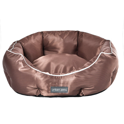 Round Water Resistant Anti-Static Pet Bed Machine Washable
