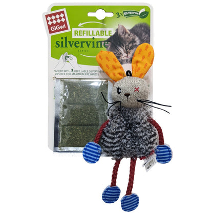 Refillable Catnip Scratch Cat Toy with 3 Catnip Bags