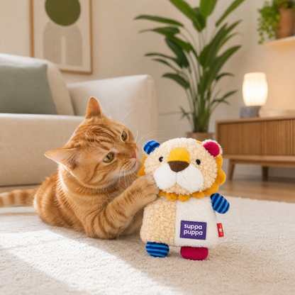 Suppa Puppa Lion Squeaker/Crinkle Inside