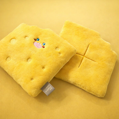 Treat Dispensing Cheese Dog Pet Plush Toy Soft and Interactive
