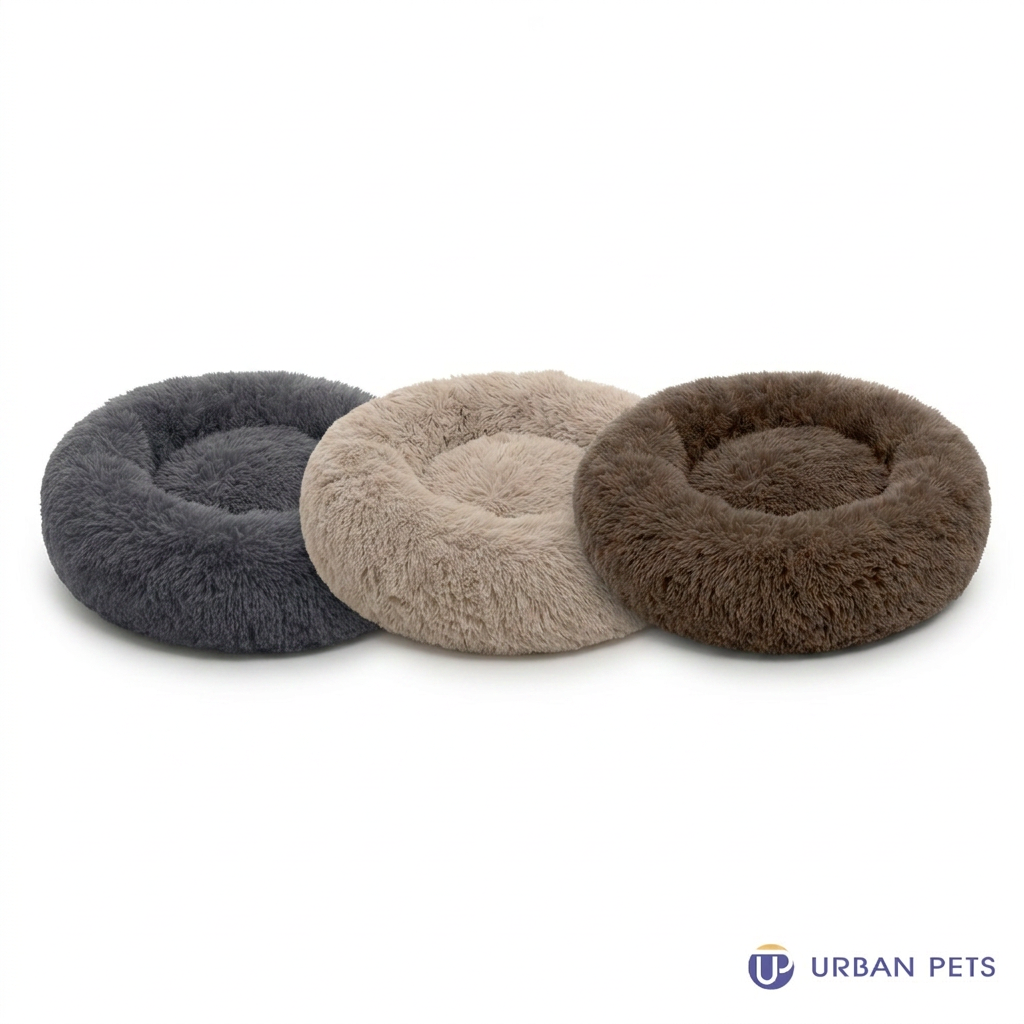 Premium Plush Calming Cuddle Bed for Cats & Dogs
