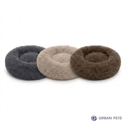 Premium Plush Calming Cuddle Bed for Cats & Dogs